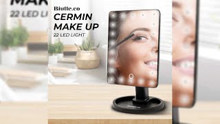 Pratinjau video produk Biutte.co Cermin Make Up Mirror 22 LED Light - A3106