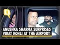 Anushka Sharma Surprises Virat Kohli at Airport After Pink-Ball Test