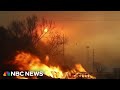 Massive wildfire burns in Texas