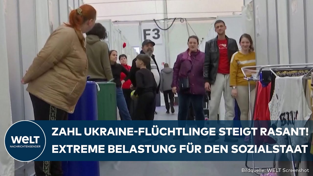 PUTINS KRIEG: Zahl ukrainischer Flüchtlinge steigt rasant! Sozialstaat ächzt unter der Belastung