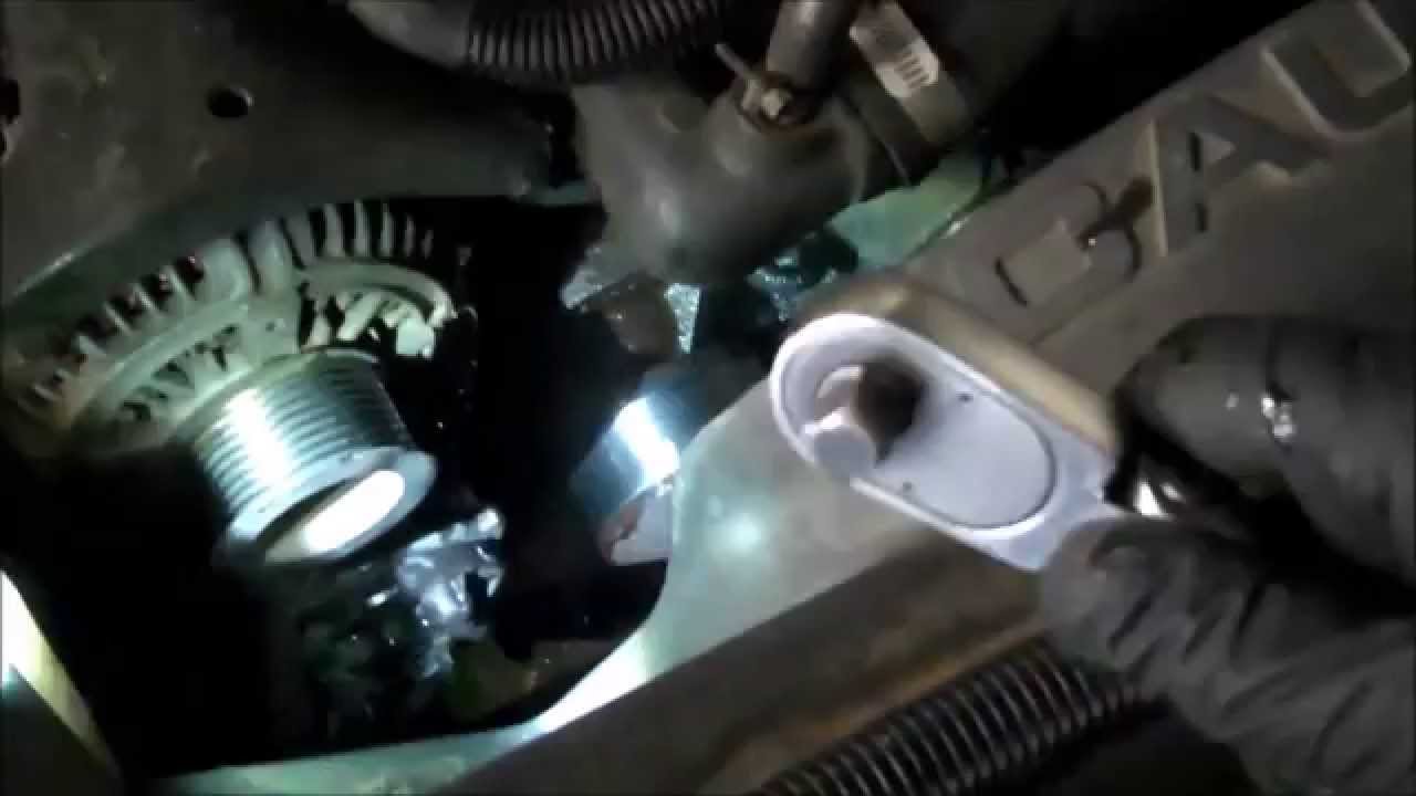 Water pump replacement Dodge Ram 5.9L Diesel 1994 - 2009 ... dodge 318 engine vacuum diagram 