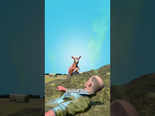 Buried In Manure And Saved By A Goat 😮