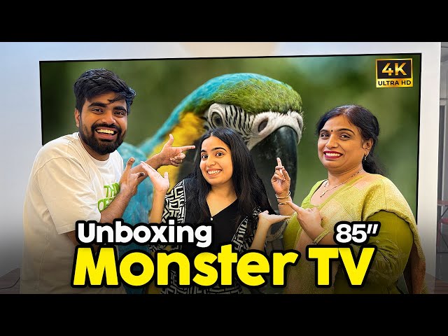 Ghar Laye Monster TV 😱| TCL 85 Inch T8C QLED Smart Google TV! 🤩