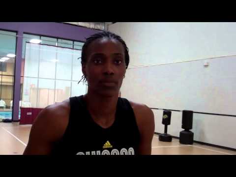 Chicago Sky center Sylvia Fowles after practice 9.18.13 - YouTube