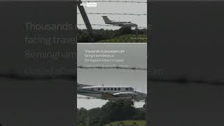 Watch emergency landing at Birmingham airport