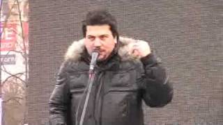 Леонид Волков на митинге в Екатеринбурге 