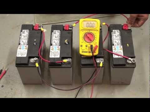 Wiring Batteries in Series and Parallel.m4v - YouTube wiring two 12 volt batteries together 