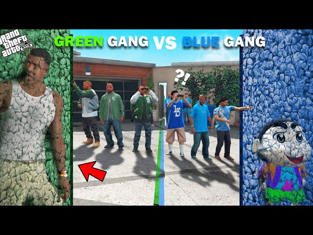 Shinchan Green Gang VS Franklin Blue Gang Hide & Seek Challenge In GTA 5!