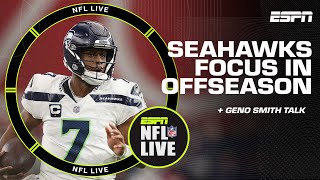 The Seahawks No. 1 job is BALANCE on offense + Geno Smith trade rumors?! | NFL Live