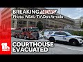 Hazmat call clears Baltimore County courthouse