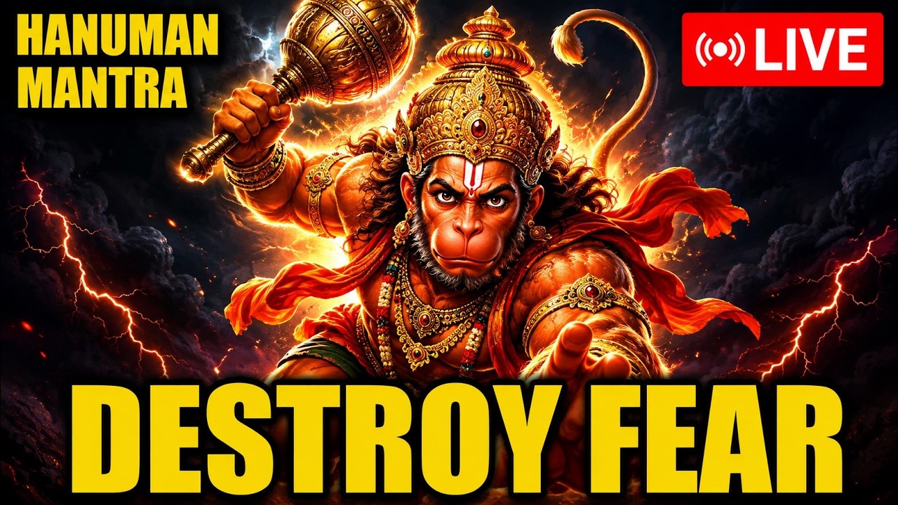 🔴 HANUMAN MANTRA LIVE 24/7 | Remove Fear & Money Problems | Om Han Hanumate Namaha