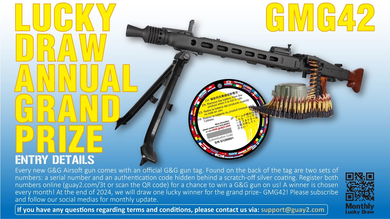 G&G Armament Lucky Draw September 2024