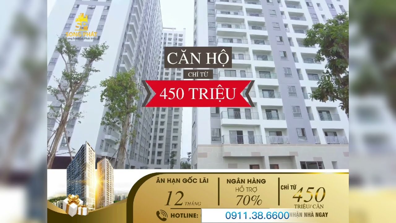Chỉ TT 450 triệu sở hữu Iris Tower 2PN ngay trung tâm Thuận An, hỗ trợ ân hạn gốc và LS 0% 12 tháng video