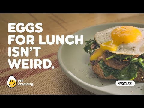 Eggs for lunch isn’t weird. You’re weird for thinking it’s weird. 
Get Cracking.
www.eggs.ca