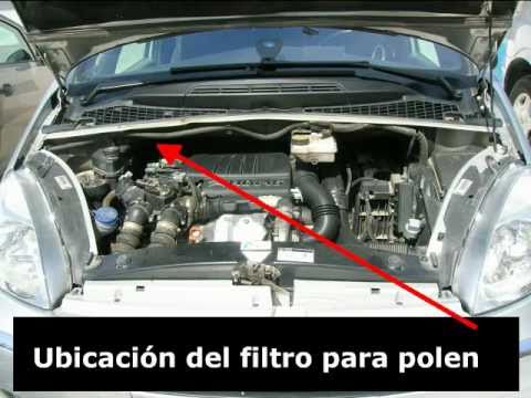 Filtro de polen Citroën Xsara Picasso - YouTube