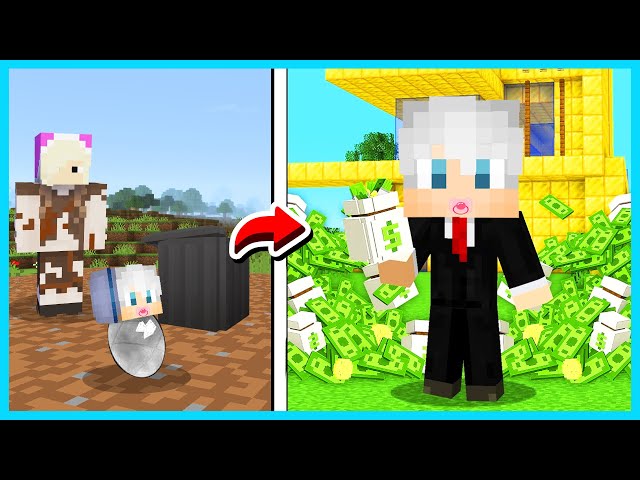 MIPAN & ZUZUZU ADOPSI BAYI AKUDAV MISKIN SAMPAI JADI BAYI AKUDAV KAYA DI MINECRAFT!