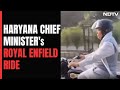 Video: Haryana Chief Minister's Royal Enfield Ride On Karnal Roads