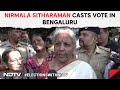 Lok Sabha Election 2024 Phase 2: Finance Minister Nirmala Sitharaman Casts Vote In Bengaluru