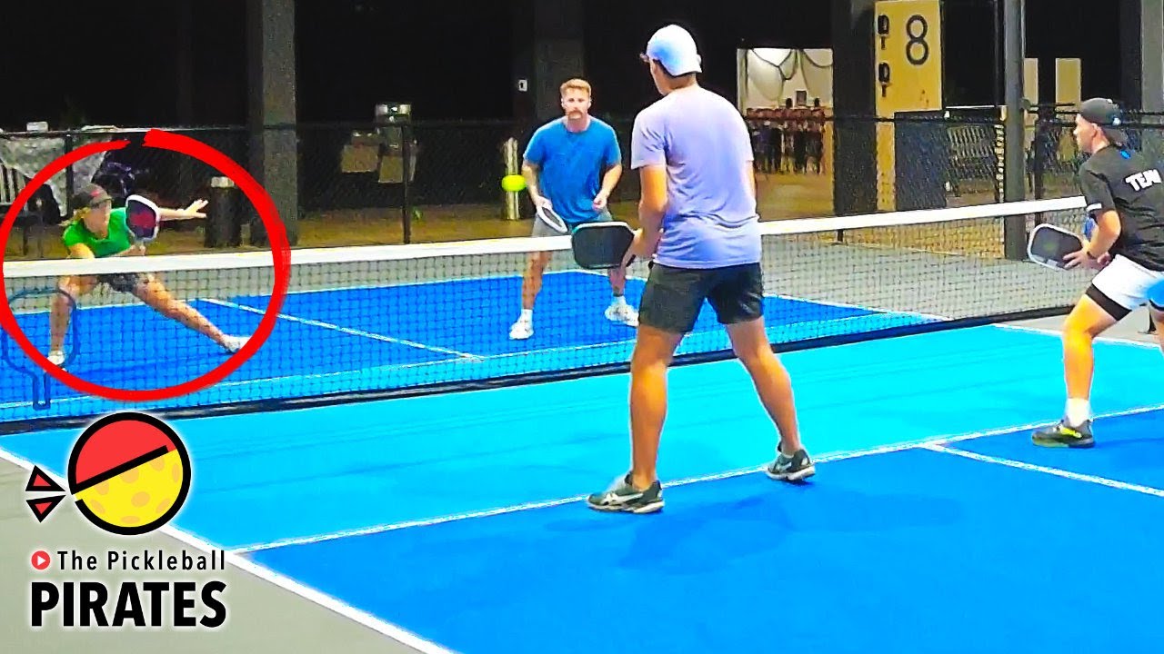 Rising Pickleball Star Stevie vs 5.0s in Mixed vs Men's Doubles