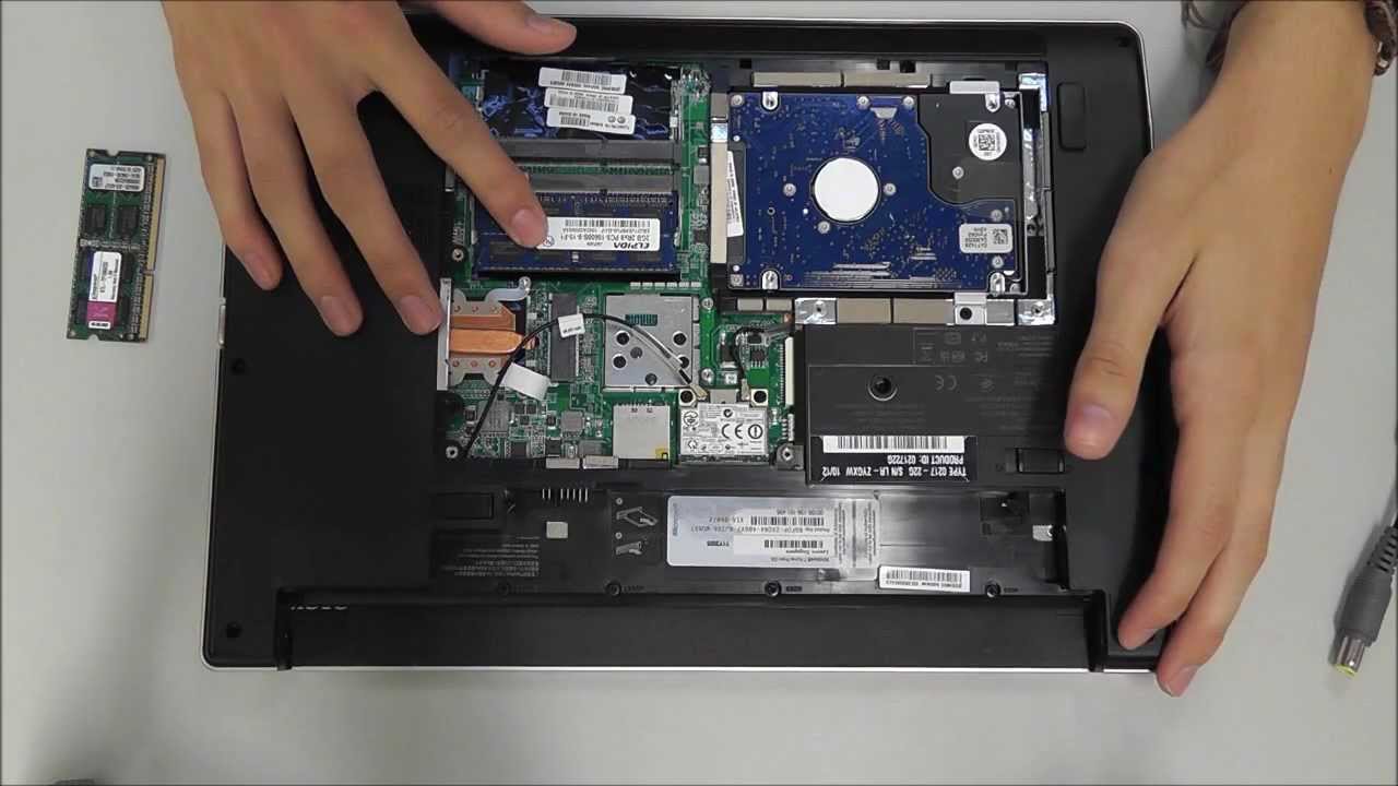 Install RAM Lenovo Thinkpad Edge.(English) - YouTube
