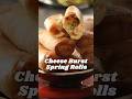 Cheese burst spring rolls