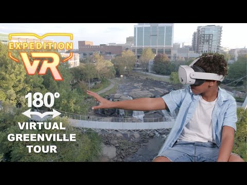 screenshot of youtube video titled Explore Greenville 180° | Expedition VR