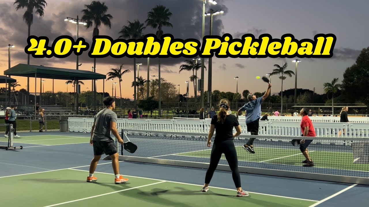 4.0 Doubles Pickleball | Central Park Challenge Court | Plantation Florida