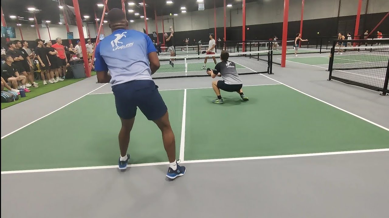 Pickleball Sitting Lob Defense
