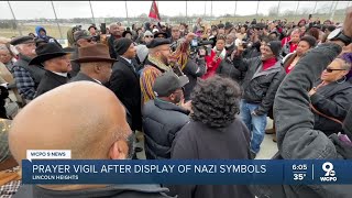 Prayer vigil held in Cincinnati after display of Nazi imagery