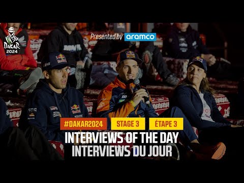 Interview of the day presented by Aramco - Stage 3 - #Dakar2024