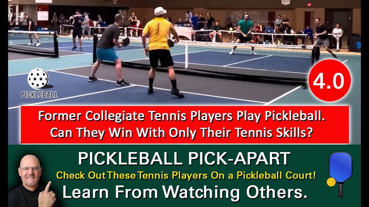 Pickleball! Ex Collegiate Tennis Players Battle 4.0 Pickleball Players! Who Wins? Watch & Find Out!