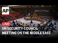 LIVE: UN Security Council meeting on the Middle East