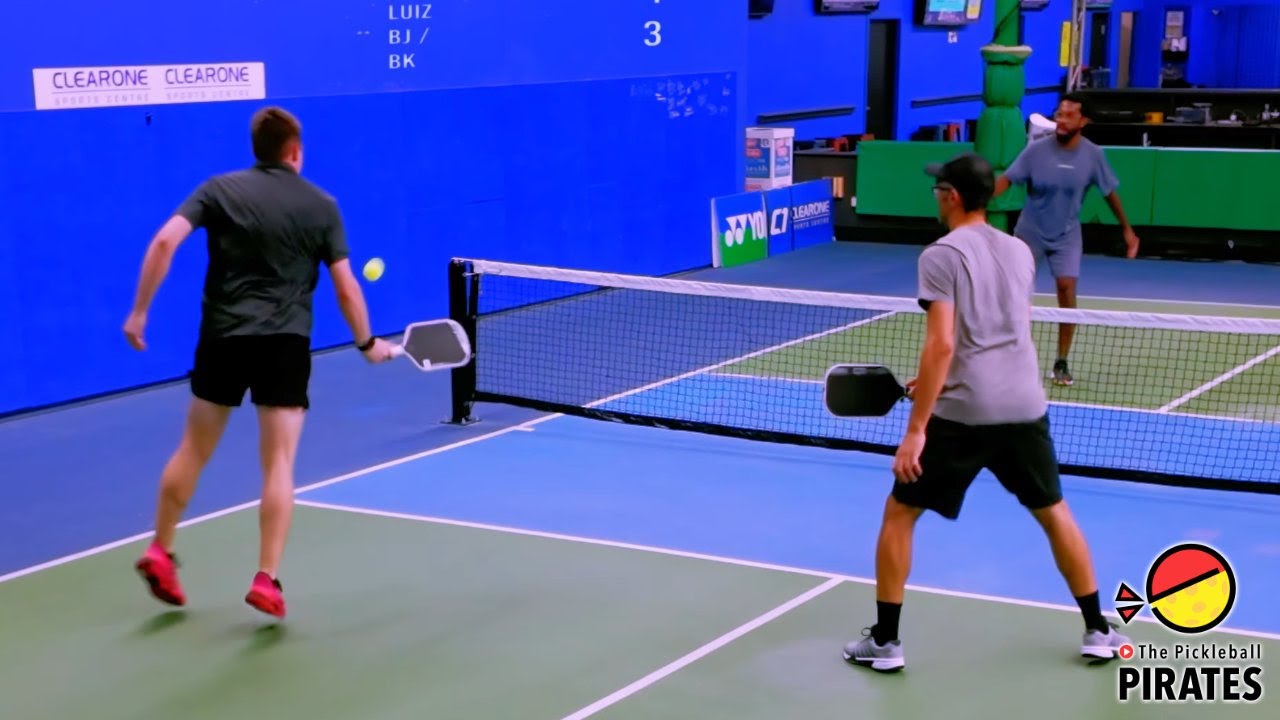 This is What 4.5 vs 5.0s Pickleball Men's Doubles Looks Like