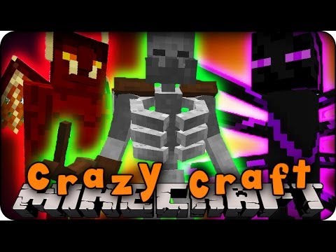 Minecraft Mods - CRAZY CRAFT - Ep # 1 'I'M A LIZARD 