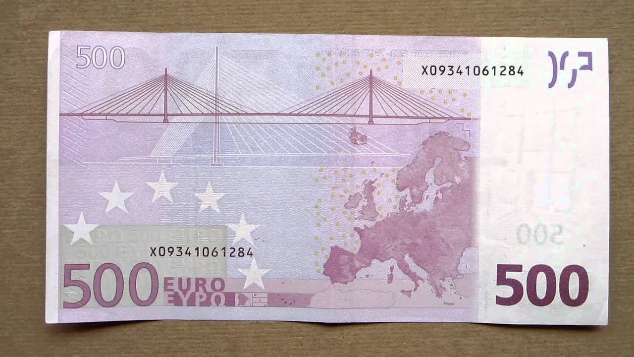 500 Euro Banknote Petsto Eura 2002 Face Reverse YouTube 500 Euro Banknote Petsto Eura 2002 Face Reverse YouTube