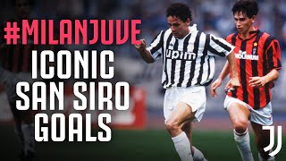 Iconic AC Milan-Juventus San Siro Goals! | Ronaldo, Baggio, Vieri & more