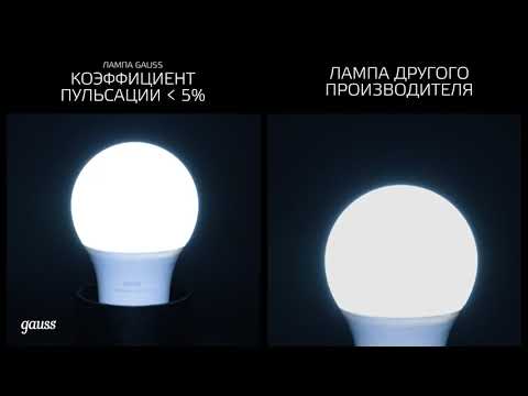 Лампа светодиодная Gauss 11Вт Е27 груша 4100К диммируемая свет нейтральный белый