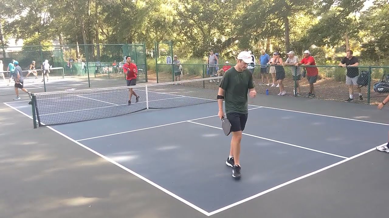 BACKAHAND SLICES VS 5.0 PLAYERS! North vs South Pickleball Tournament at Kingston in Myrtle Beach SC