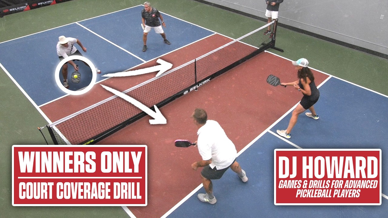 Winners Only: 4-Person Team Pickleball Drill