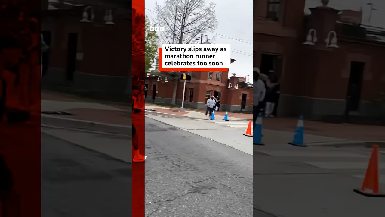 Runner wins Delaware Marathon by less than a second. BBCNews