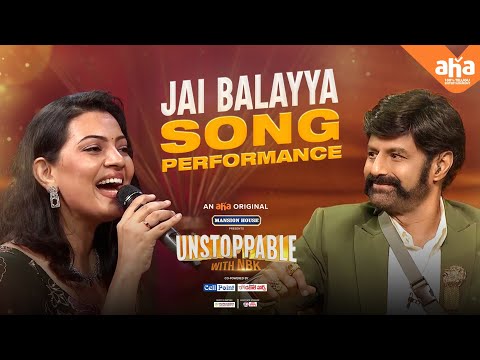 Jai Balayya song performance by Akhanda team- Unstoppable with NBK- Boyapati Sreenu, Thaman, Pragya Jaiswal Jai Balayya song performance by Akhanda team- Unstoppable with NBK- Boyapati Sreenu, Thaman, Pragya Jaiswal