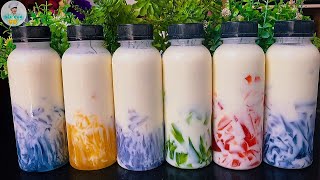 Mát lạnh với SỮA CHUA UỐNG THẠCH RAU CÂU giải nhiệt ngày hè lại còn bổ dưỡng | Bếp Của Vợ