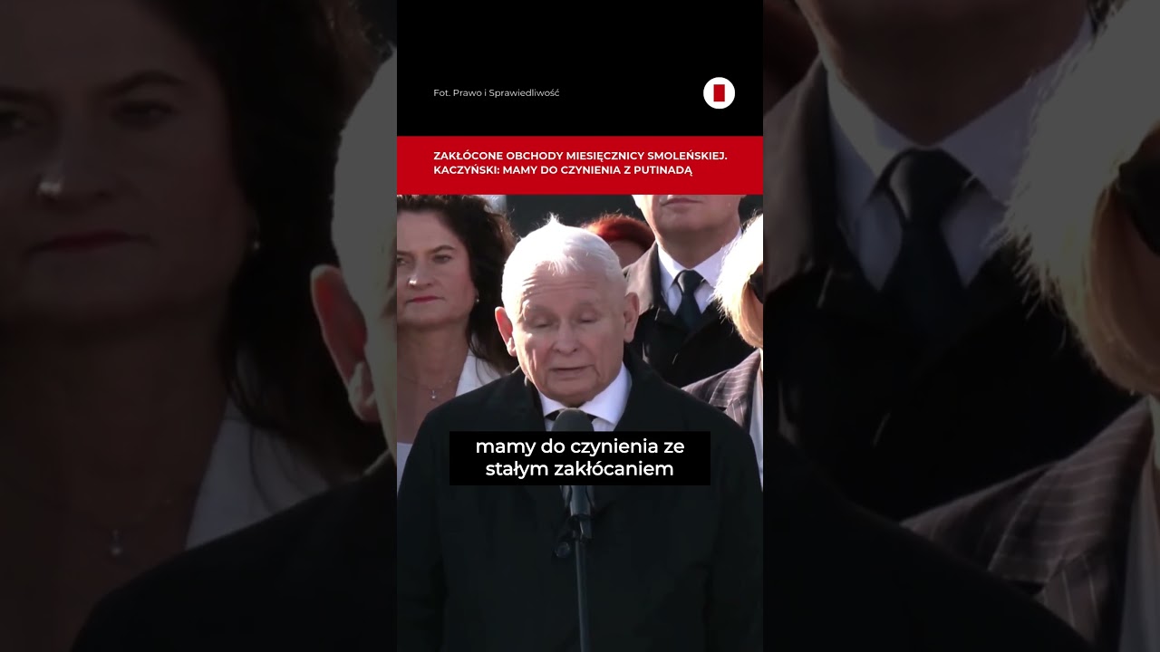 Zakłócone obchody miesięcznicy smoleńskiej. "Chamstwo" #shorts