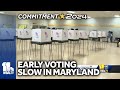 Fewer Marylanders voting early in 2024
