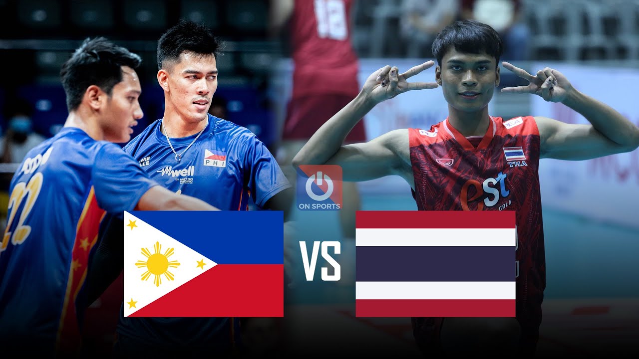 Full HD | Philippines vs Thailand | Anurak Phanram played great Men's Volleyball ASEAN