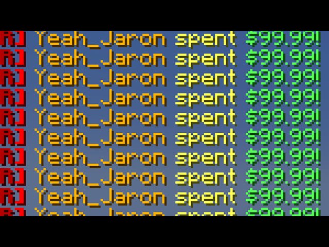 Paying to Win on a Pay-To-Win Minecraft Server