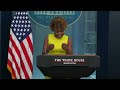 LIVE: White House briefing with Karine Jean-Pierre  - 01:03:40 min - News - Video