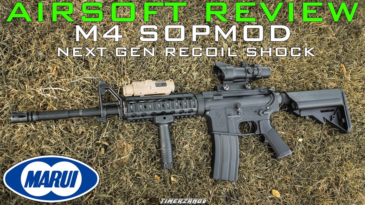 Airsoft Review #303 Tokyo Marui M4 Sopmod Next Gen Recoil Shock EBBR [FR]