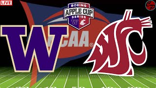 WASHINGTON STATE vs WASHINGTON APPLE CUP COLLEGE FOOTBALL LIVE GAME CAST & CHAT