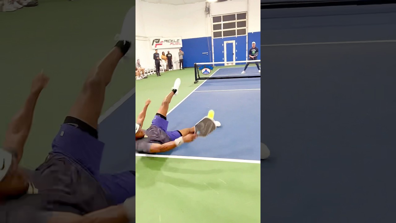 CRAZIEST pickleball point ever featuring Drew Brees ⚜️
